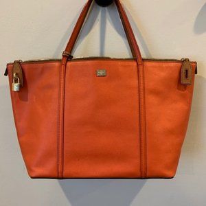 Dolce and Gabbana two-tone leather bag